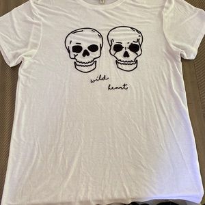 EXPRESS one eleven skull shirt